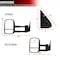 Spec-D Tuning 99-02 Chevrolet Silverado 99-02 Silverado Towing Mirrors - Manual RMX-SIV99-M-FS - alternate 9